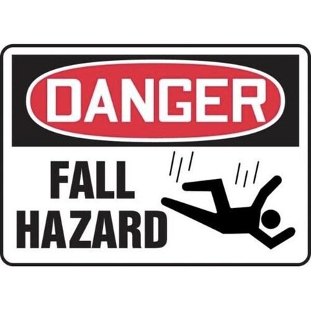 Accuform OSHA DANGER SAFETY SIGN FALL HAZARD MCRT147XT MCRT147XT